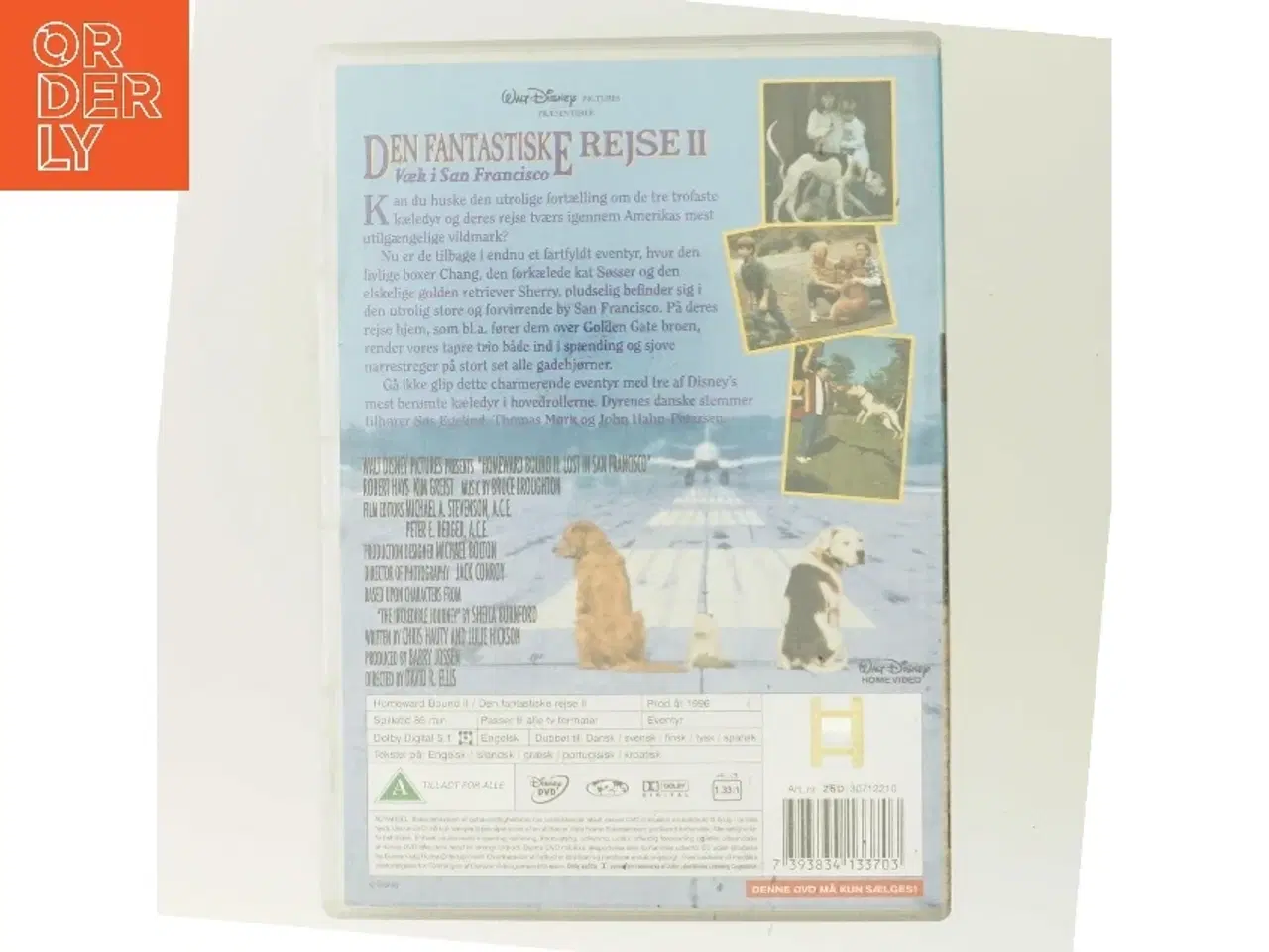 Billede 3 - Disneys - Homeward Bound 2: Lost in San Francisco / den Fantastiske Rejse Ii: Væk med Sisse Reingaard (DVD)