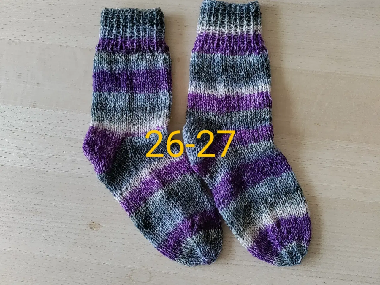 Billede 3 - Uldstrømper str 26/27