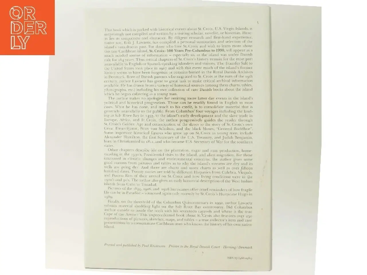 Billede 3 - St. Croix: 500 Years af Erik J. Lawaetz (Bog)