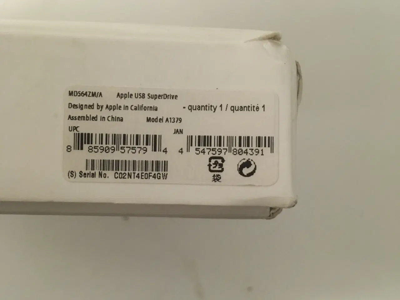 Billede 3 - apple superdrive MD 564ZM/A Afspil/optag DVD /CD
