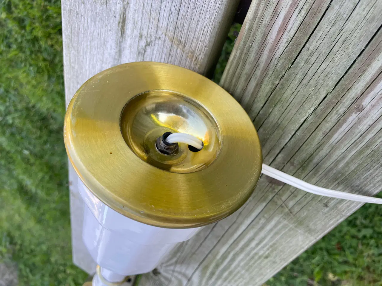 Billede 5 - Heiberg bordlampe med glødepære og skærm