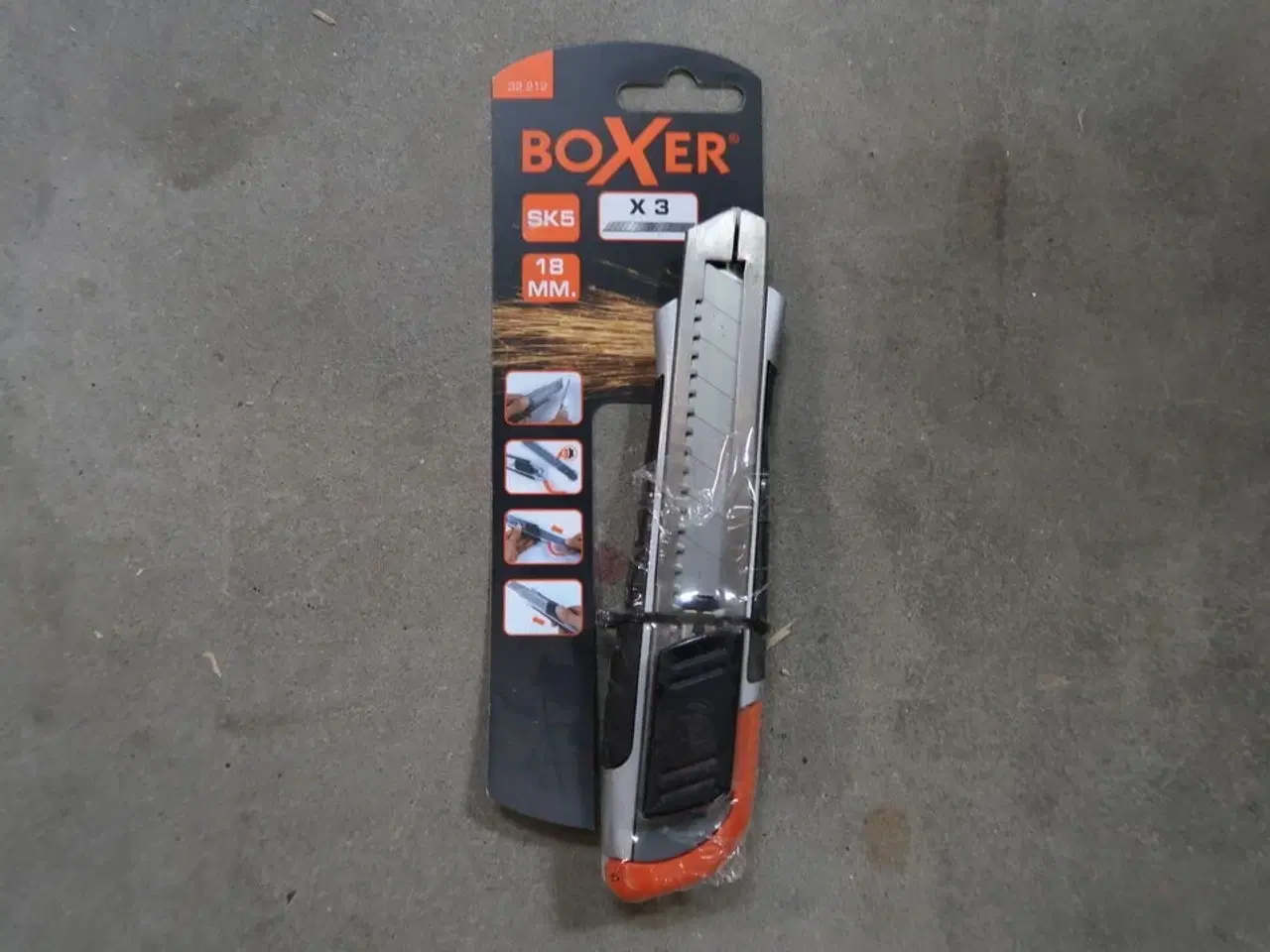 Billede 1 - 10 stk. Boxer Hobbykniv 18 mm. - SK5 stål
