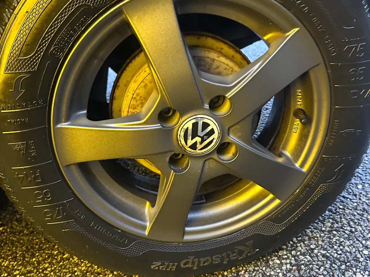 Billede 3 - Alu fælge med vinterdæk