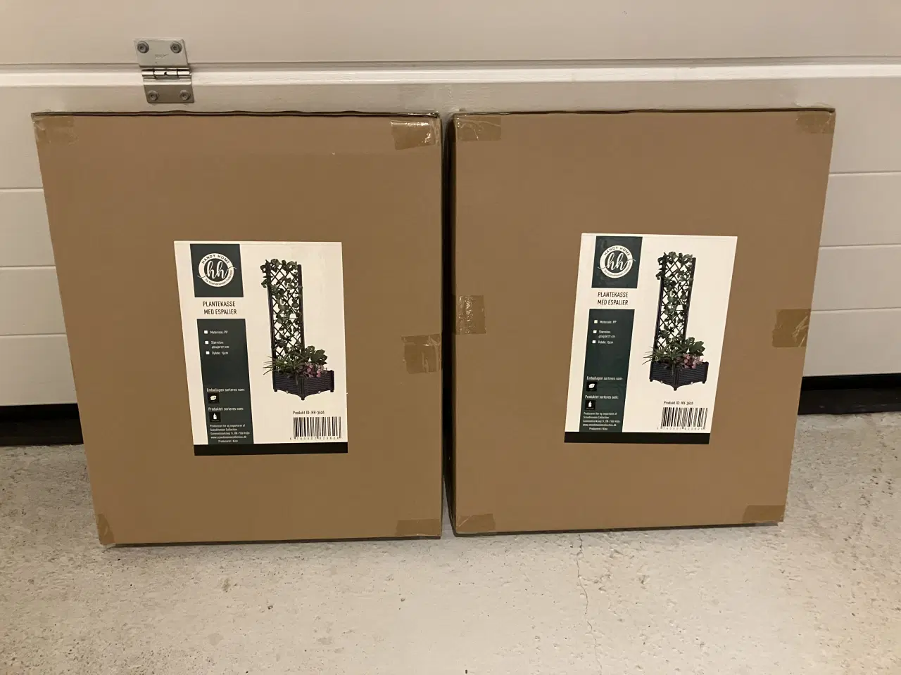 Billede 2 - 2 stk nye plantekasser ratan med espalier 