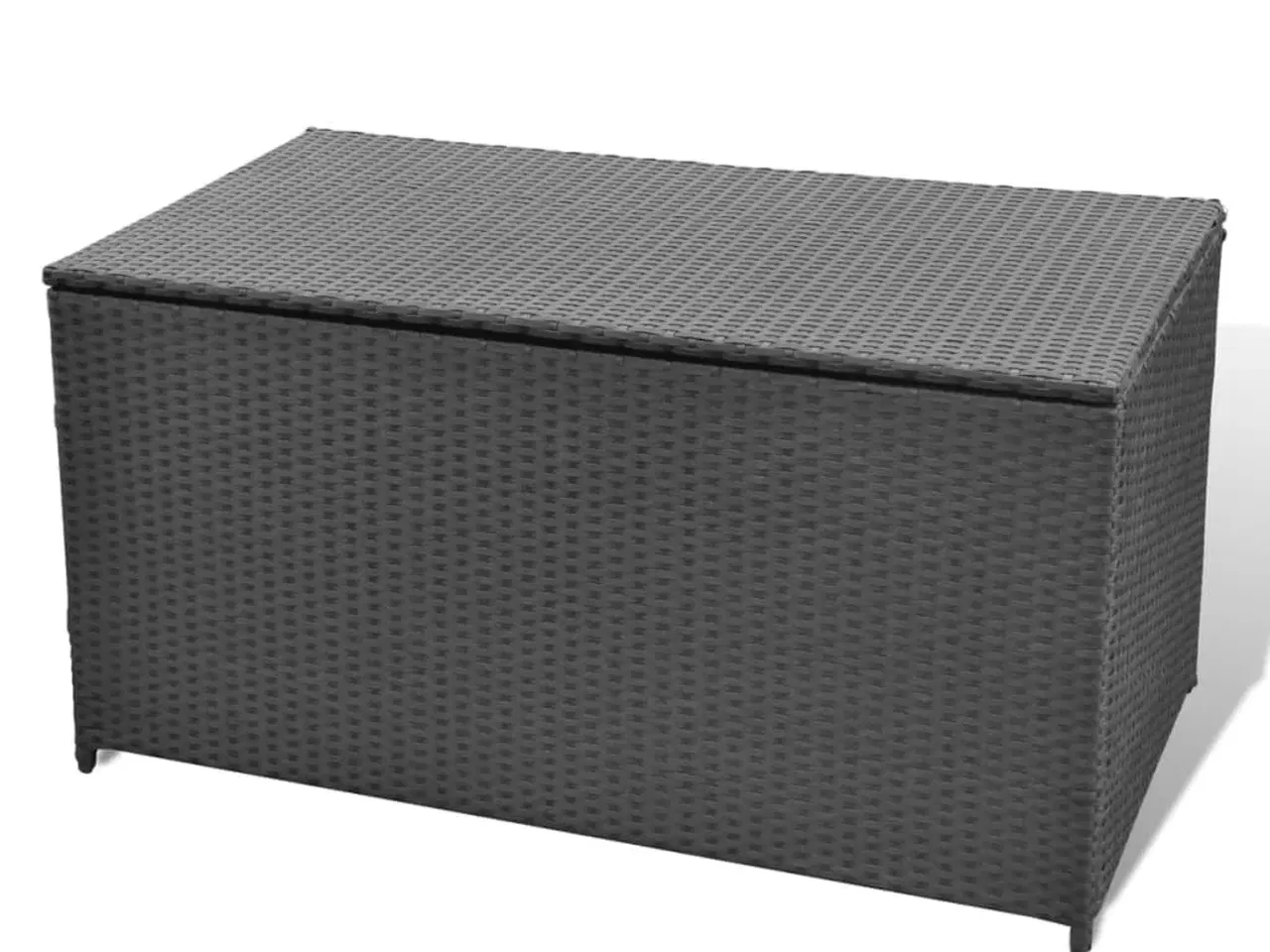 Billede 3 - Udendørs opbevaringkasse sort 120x50x60 cm polyrattan