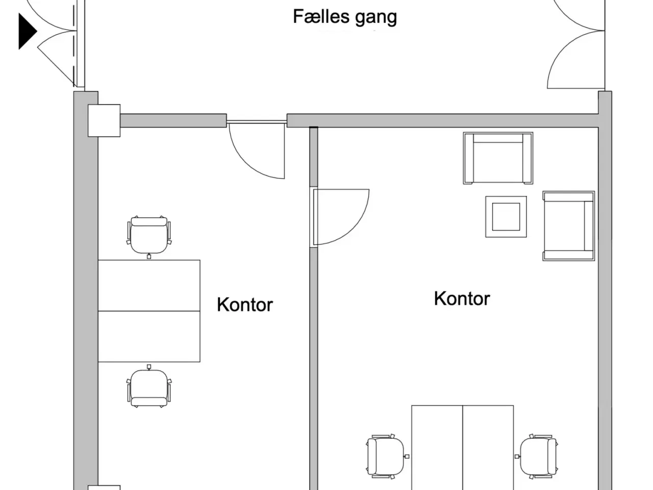 Billede 7 - Kontorplads til nyopstartet/mindre virksomhed i stueplan