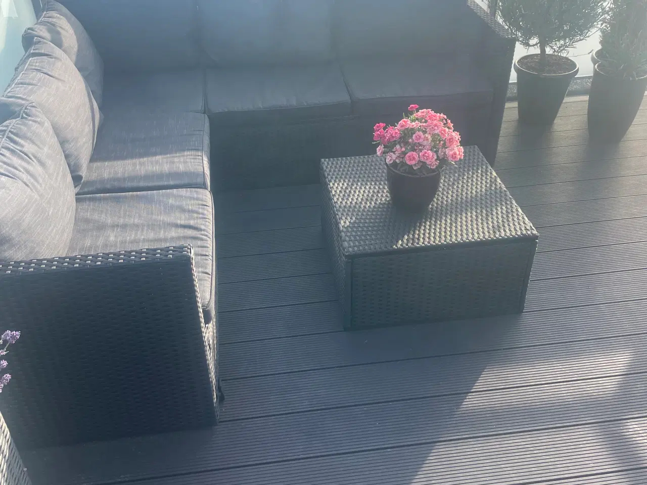 Billede 5 - 5 personers hjørnesofa til terrassen 