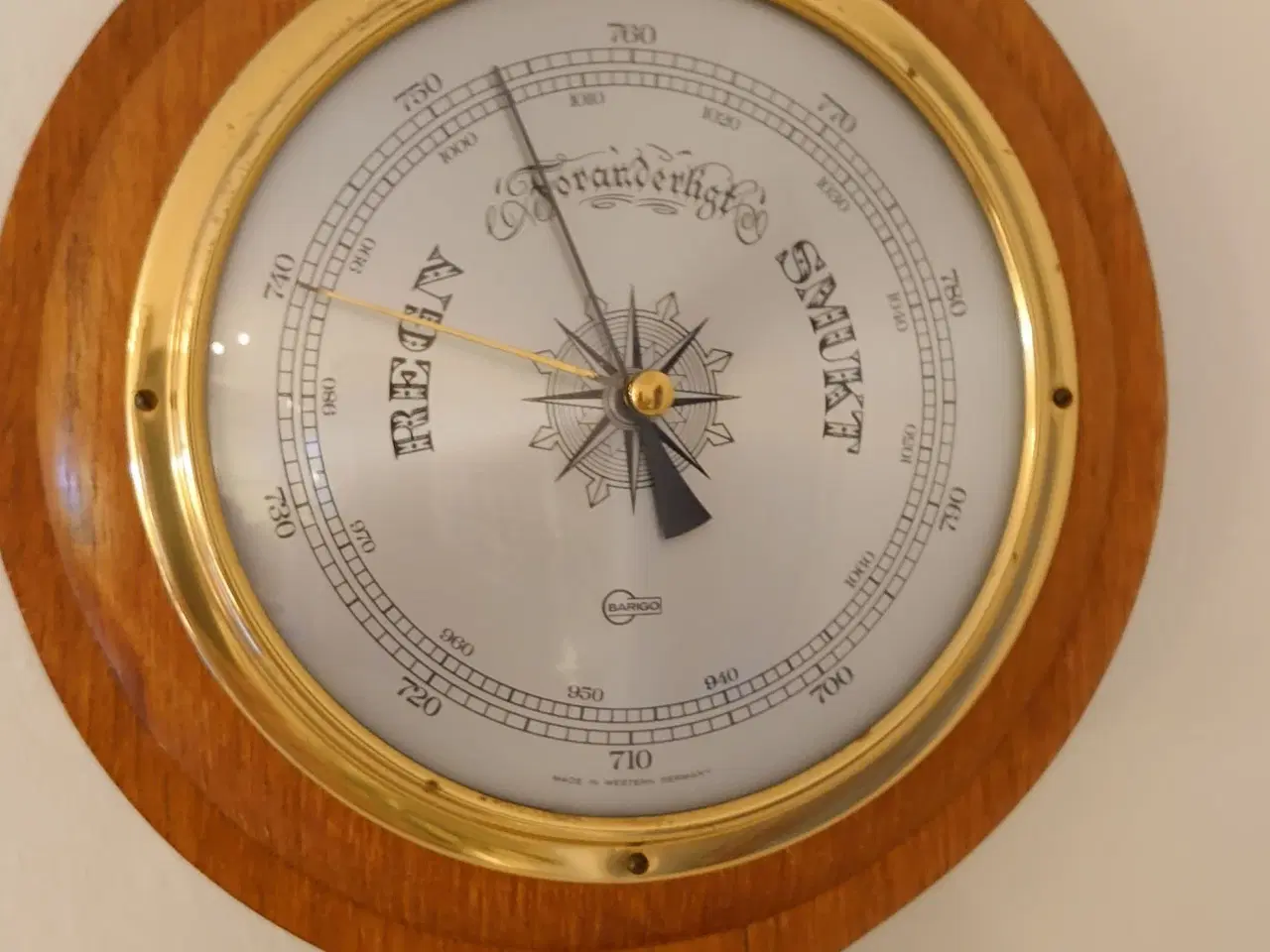 Billede 2 - Ældre barometer/hygro- og termometer.