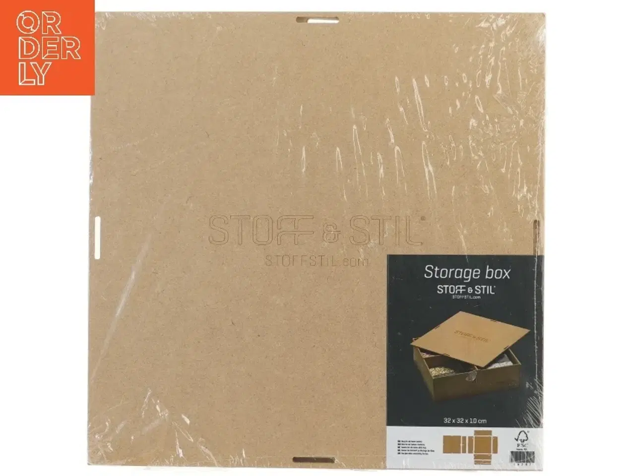 Billede 1 - Opbevaringskasse 32x32x10 cm fra Stoff & Stil (str. 32x32x10 cm)