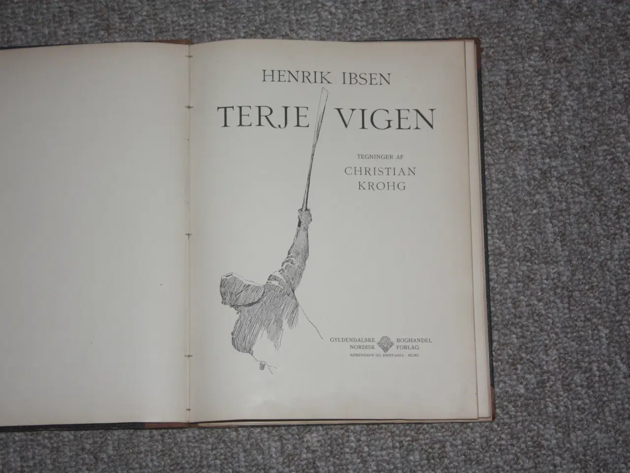 Billede 2 - Terje Vigen af Henrik Ibsen Illustreret sort/hvid 