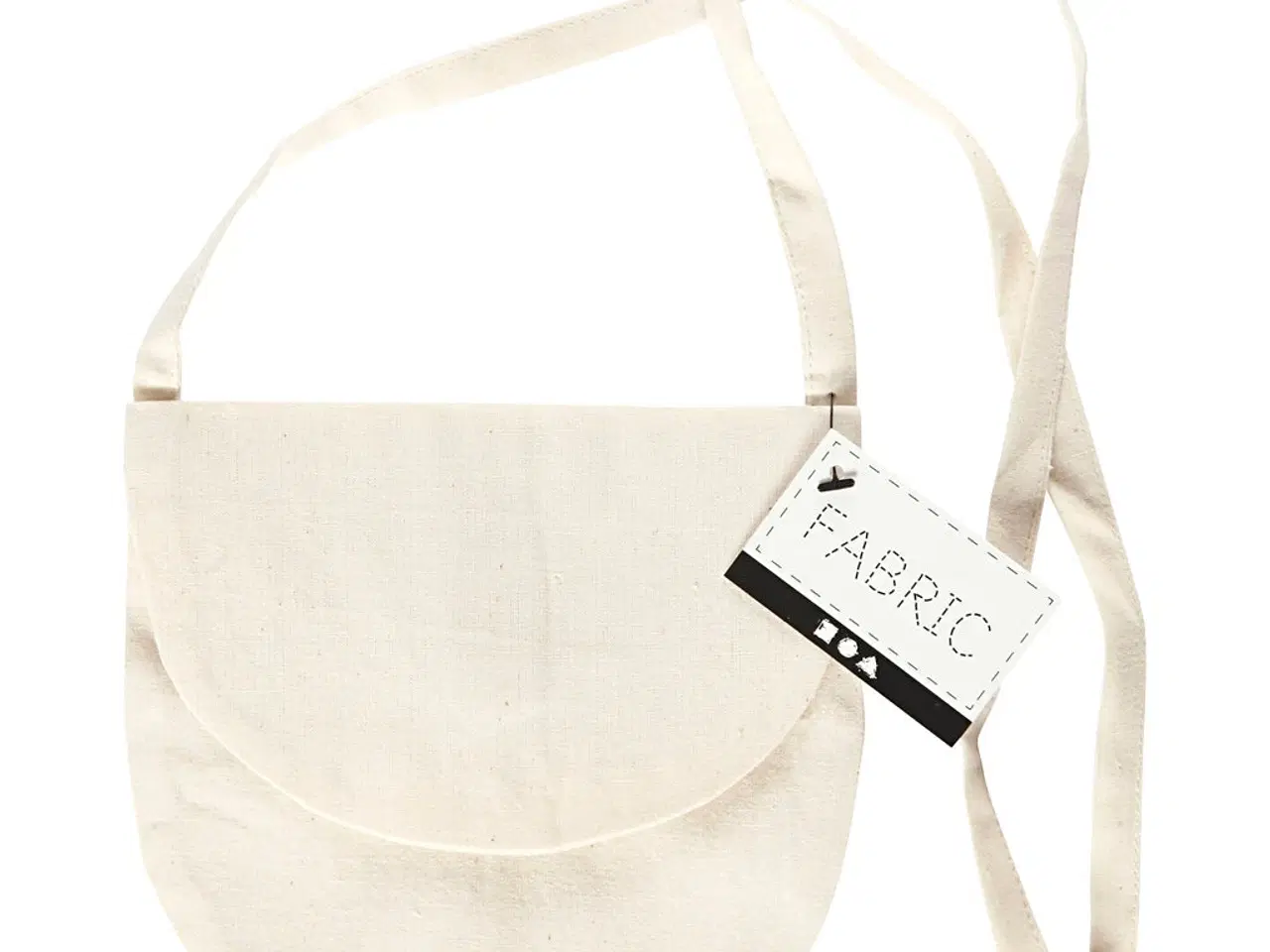 Billede 1 - Lys Natur Skuldertaske i 100% Bomuld, 15x14 cm