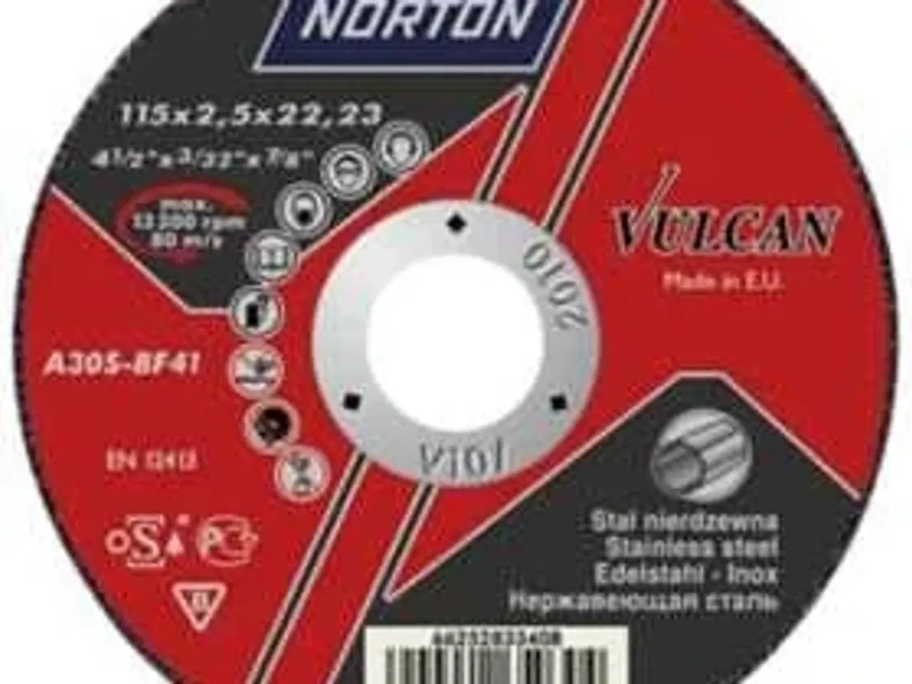 Billede 1 - Skæreskive Norton Vulcan 125x1,6