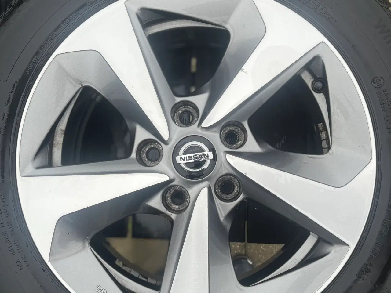 Billede 1 - 4 stk. Alufælge med fine Continental Vinterdæk