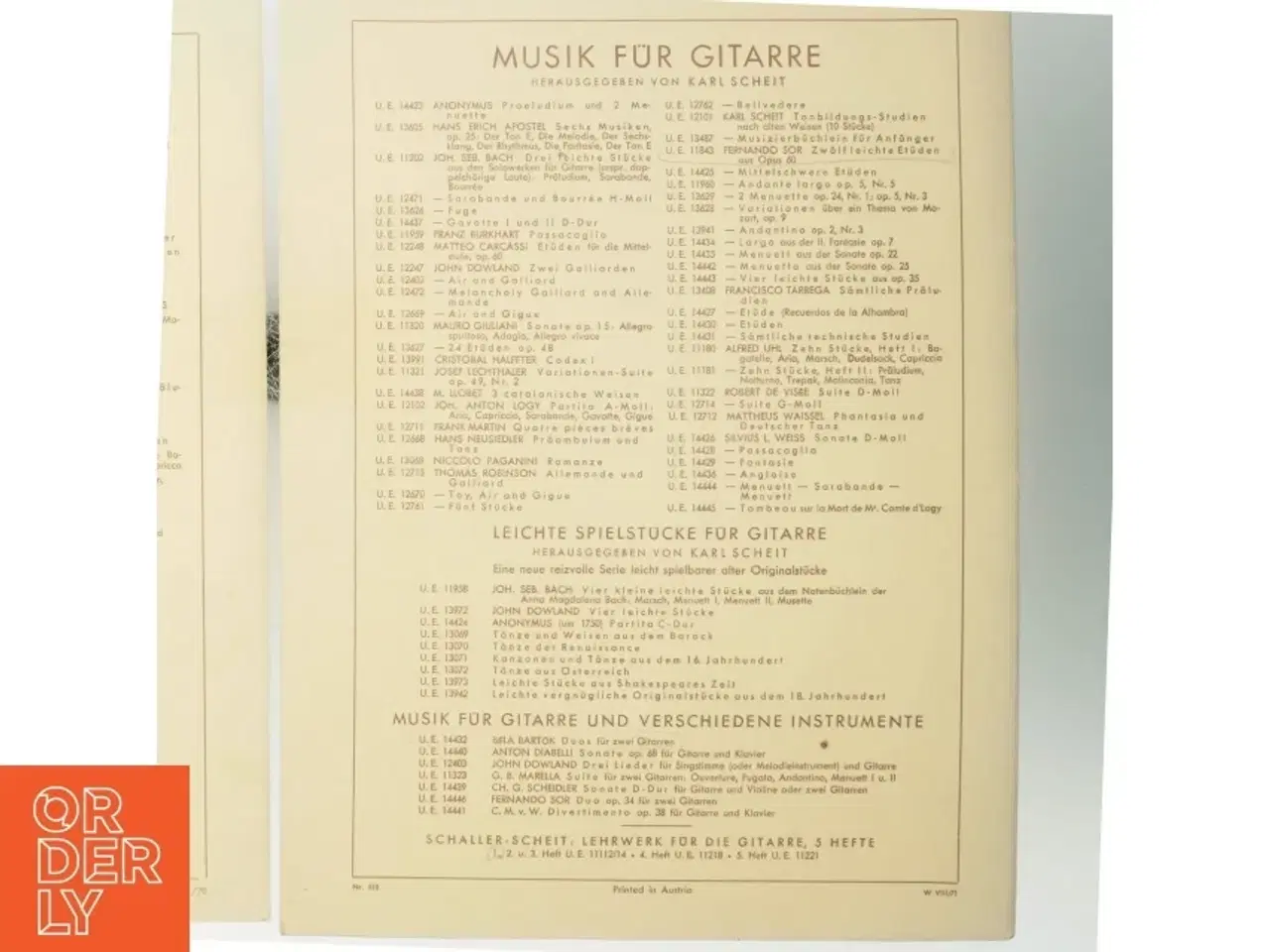 Billede 3 - Noder til guitar fra Universal Edition