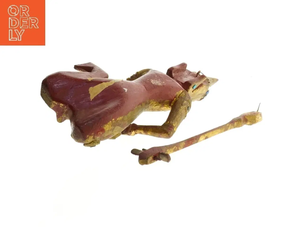 Billede 3 - Håndmalet træfigur