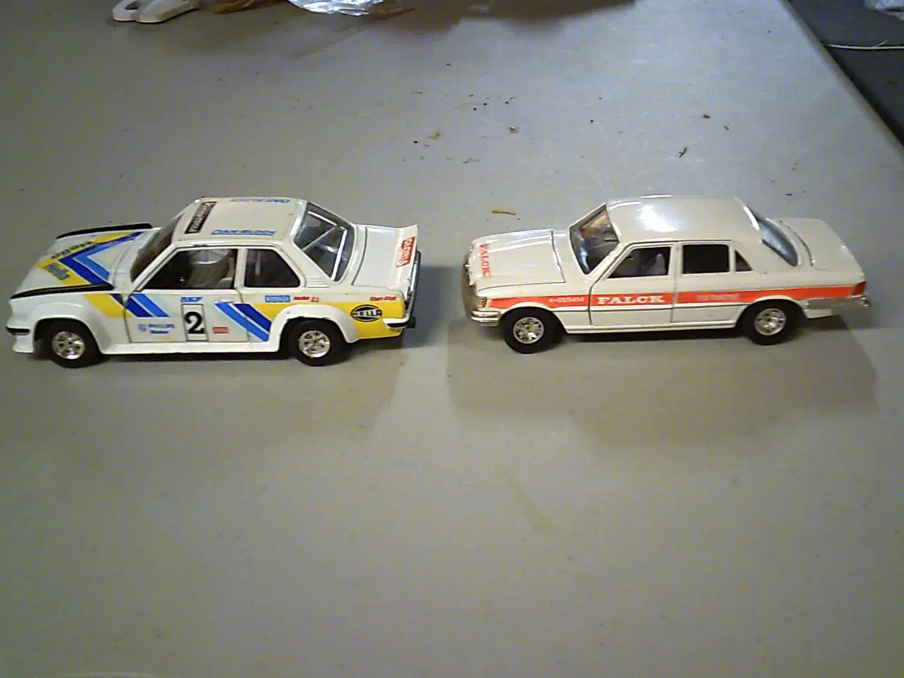 Billede 1 - Legetøjsbil Opel Ascona 400 rally og Mercedes 450