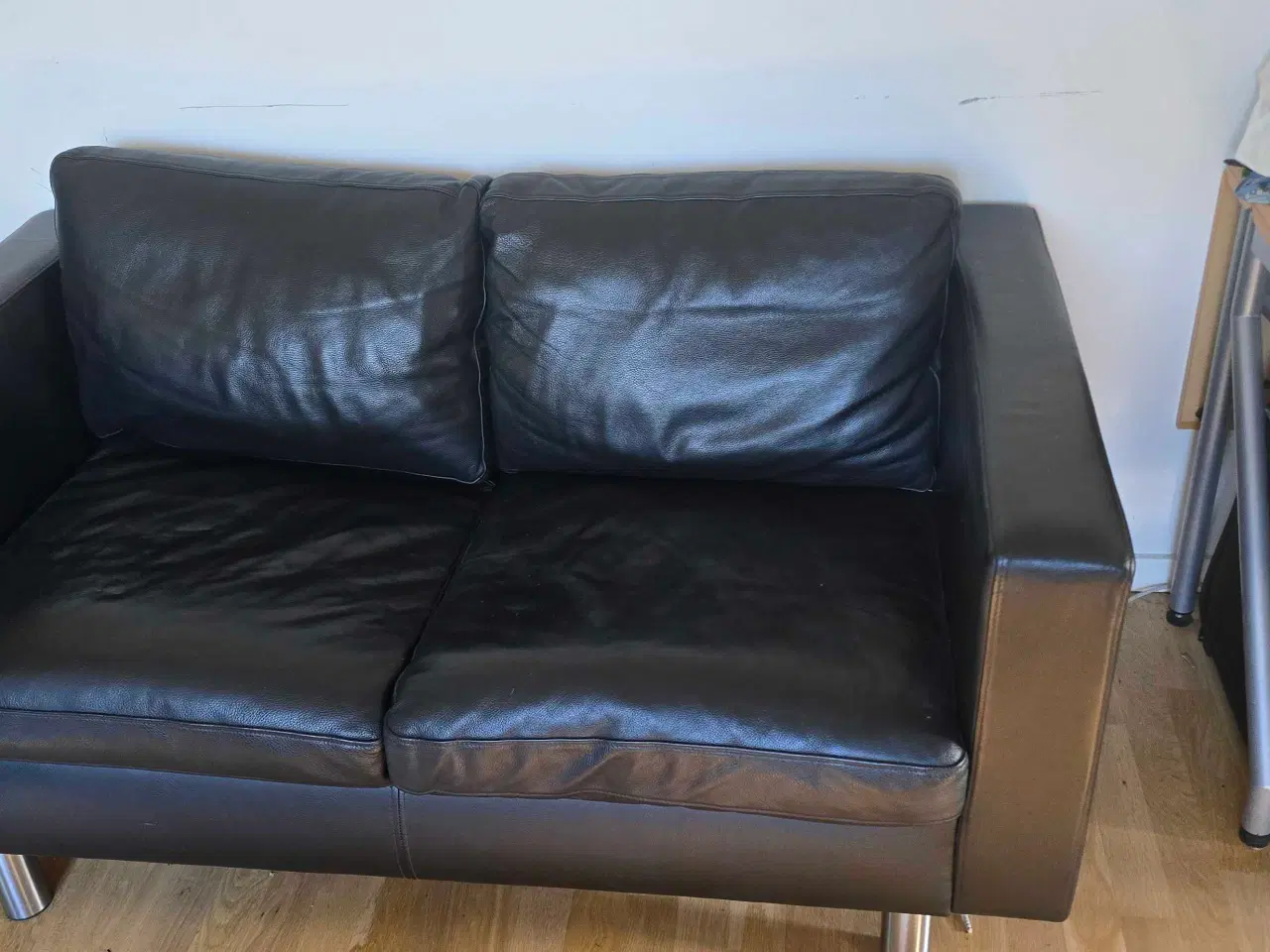Billede 1 - Lækker 2 pers. Læder sofa