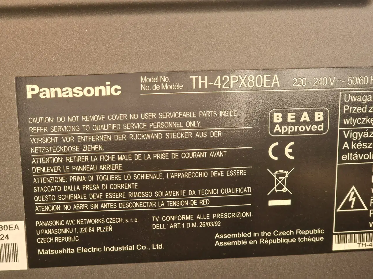 Billede 2 - Plasma fjernsyn sælges