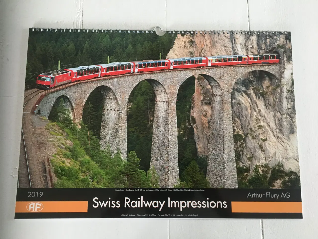 Billede 1 - 5 jernbane kalender med flotte billeder