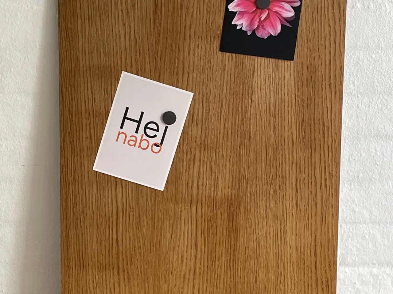 Billede 1 - Magnetisk opslagstavle i egetræsfinér