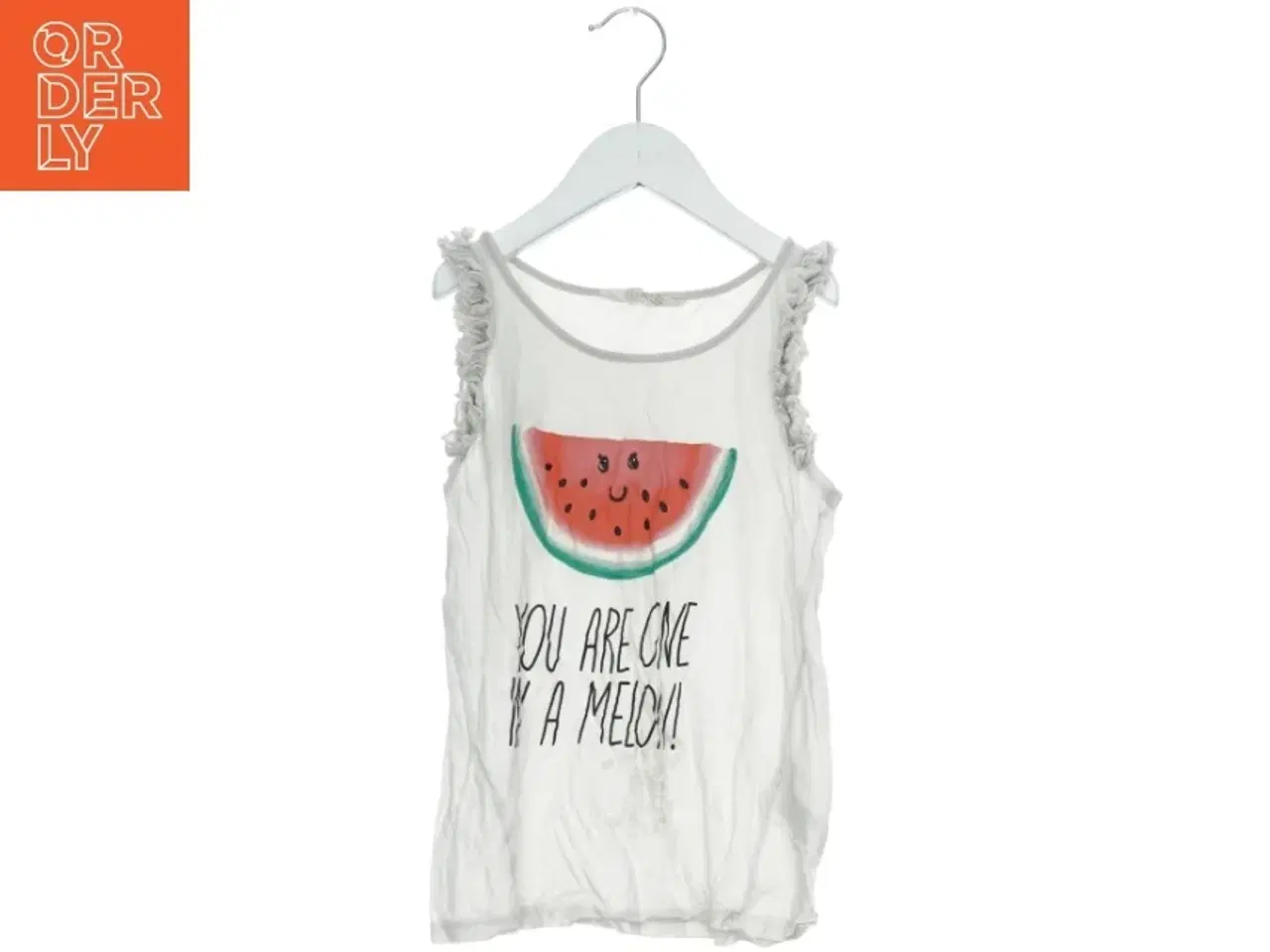 Billede 1 - Ærmeløs top med vandmelon-motiv fra H&M (str. 140)