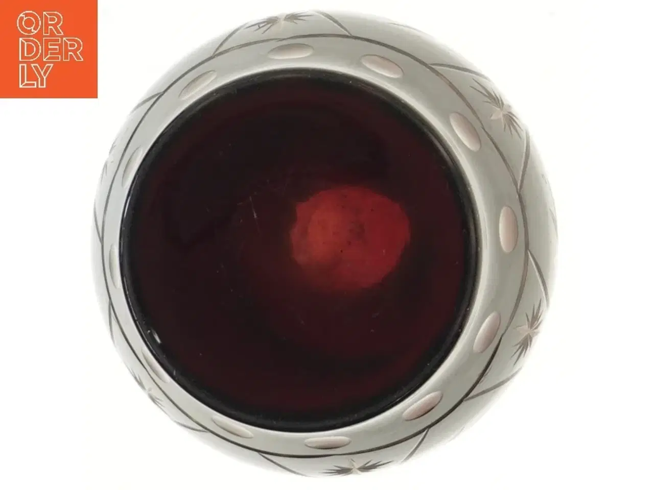 Billede 3 - Dekorativ Rømer el Bøhmisk krystal glasvase (str. 25 cm)