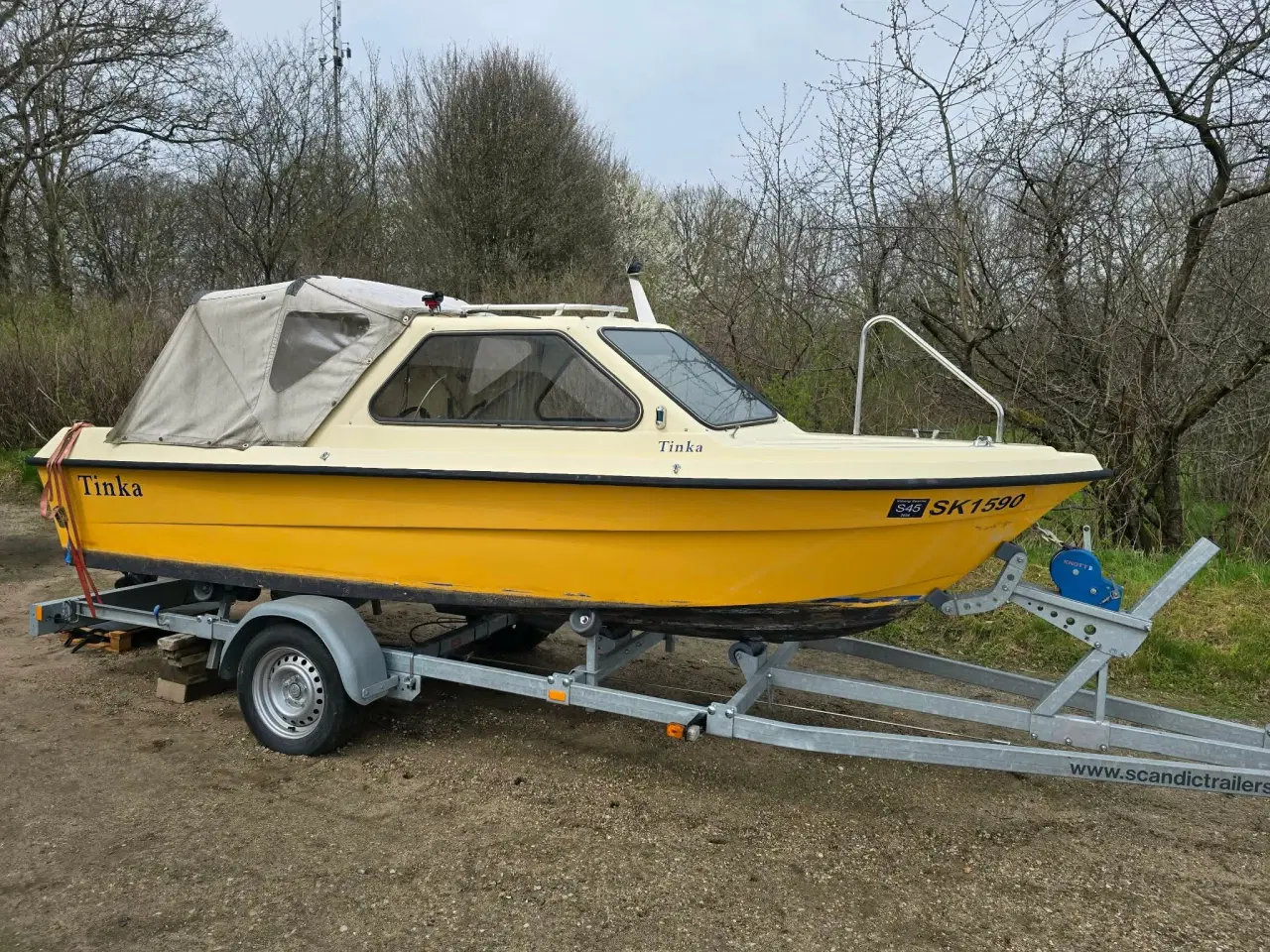 Billede 6 - Kabinebåd med 25 hp 4takts motor og trailer