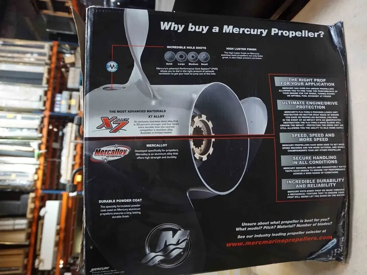 Billede 2 - Mercury Bravo Two propel Ø: 18 1/4" (MOMSFRI)