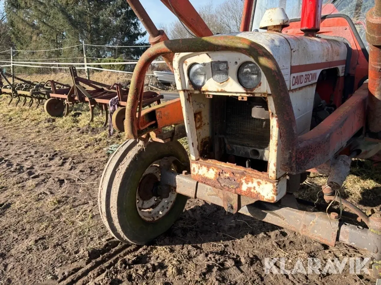 Billede 11 - Veteran Traktor David Brown 885/1 med frontlæsser