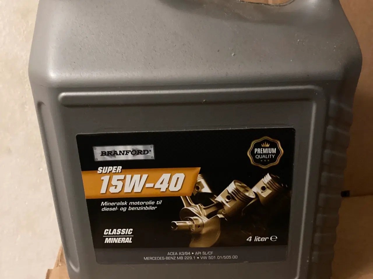 Billede 1 - 4 liter 15W 40 motorolie (NY)