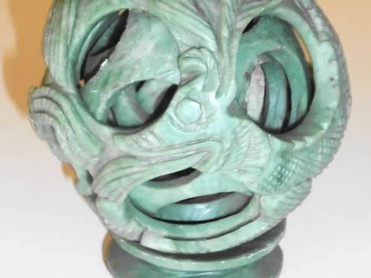 Billede 1 - Kinesisk jade evighedskugle  "contefrait"