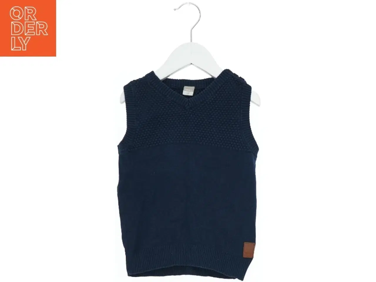 Billede 1 - Strikket vest i mørkeblå fra Name It (str. 98)