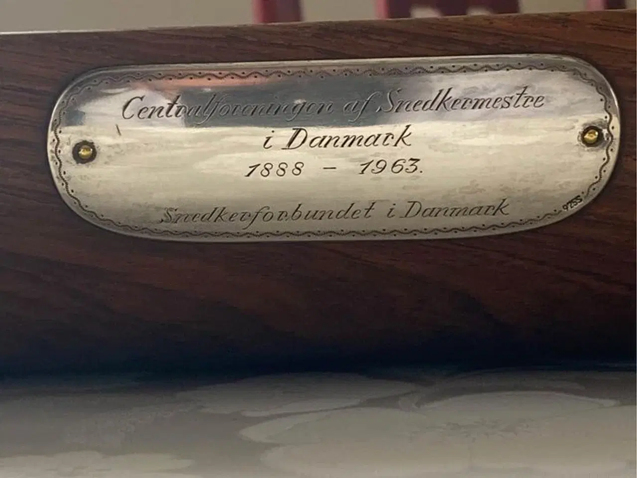 Billede 3 - Palisander fad fra år 1963 (unika)