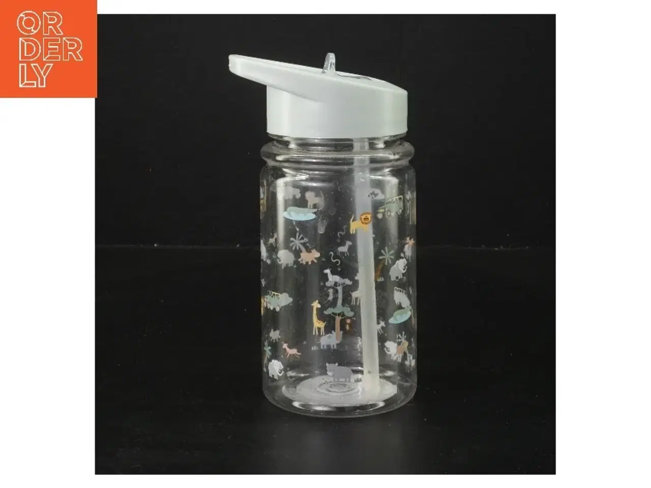 Billede 1 - Genanvendelig drikkeflaske med dyremotiv (str. 450 ml 15,5 cm)