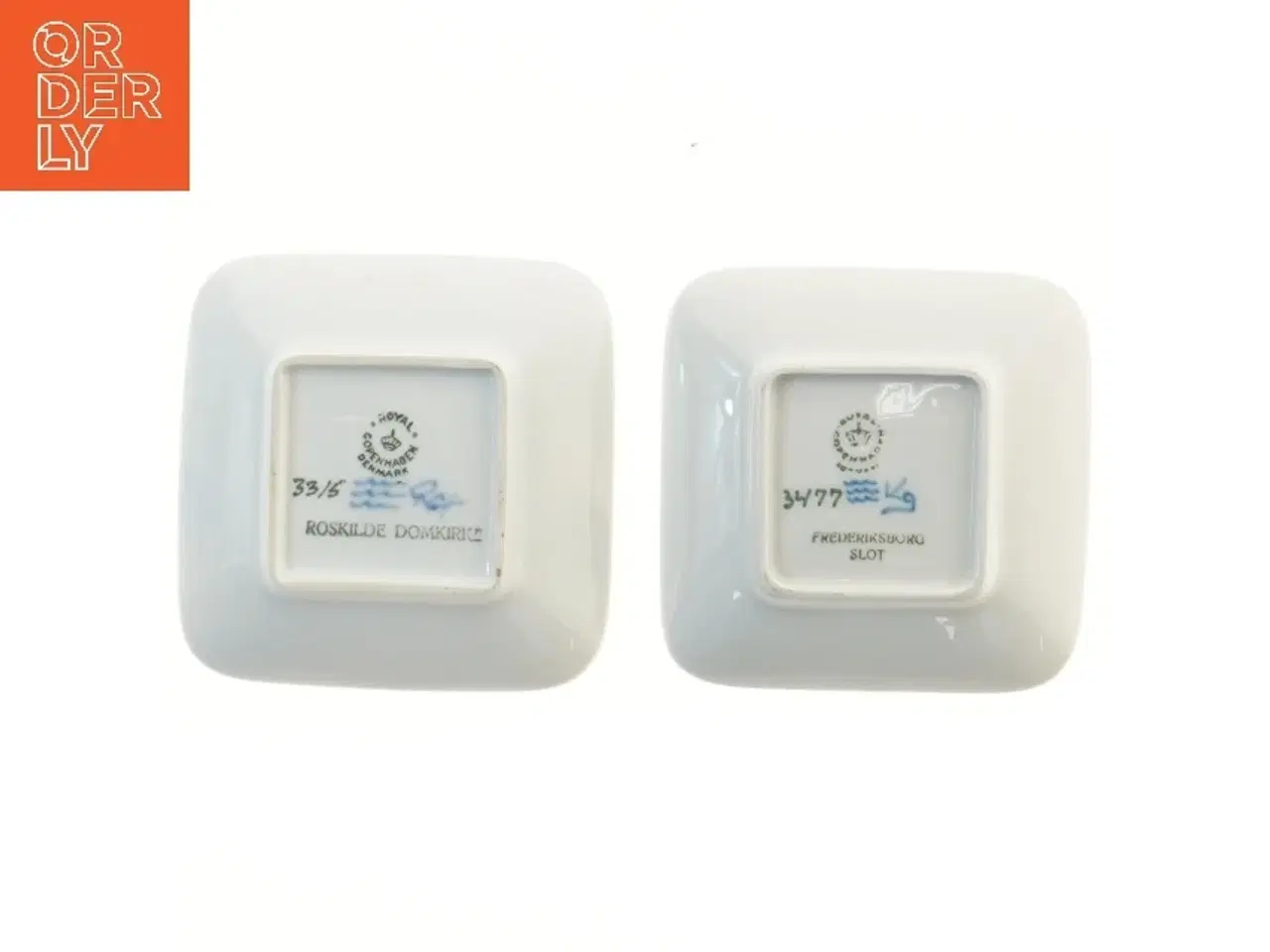 Billede 2 - Royal Copenhagen miniature platter set fra Royal Copenhagen (str. 2 stk 10,5x10 cm)