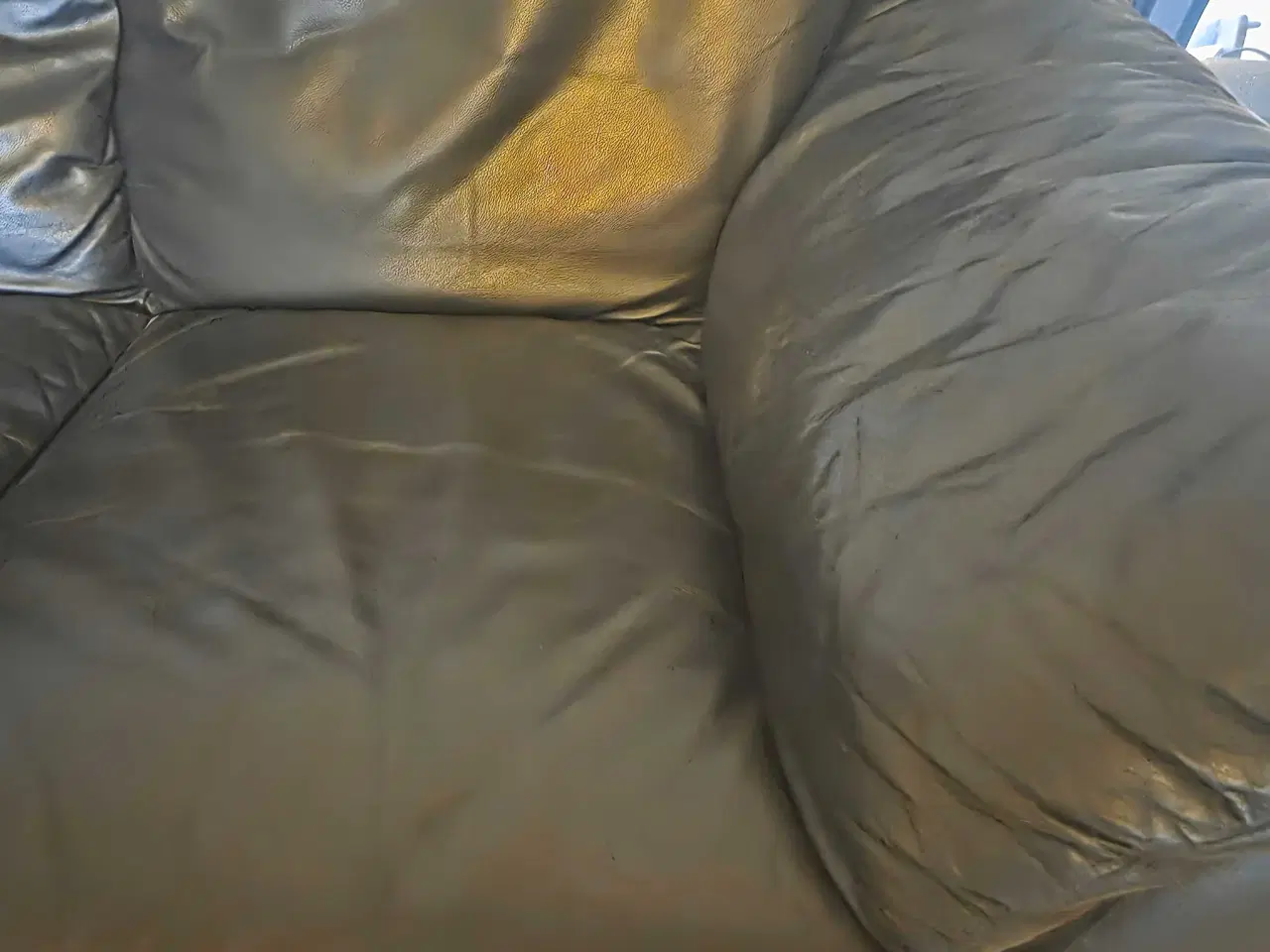 Billede 4 - 2 personers læder sofa