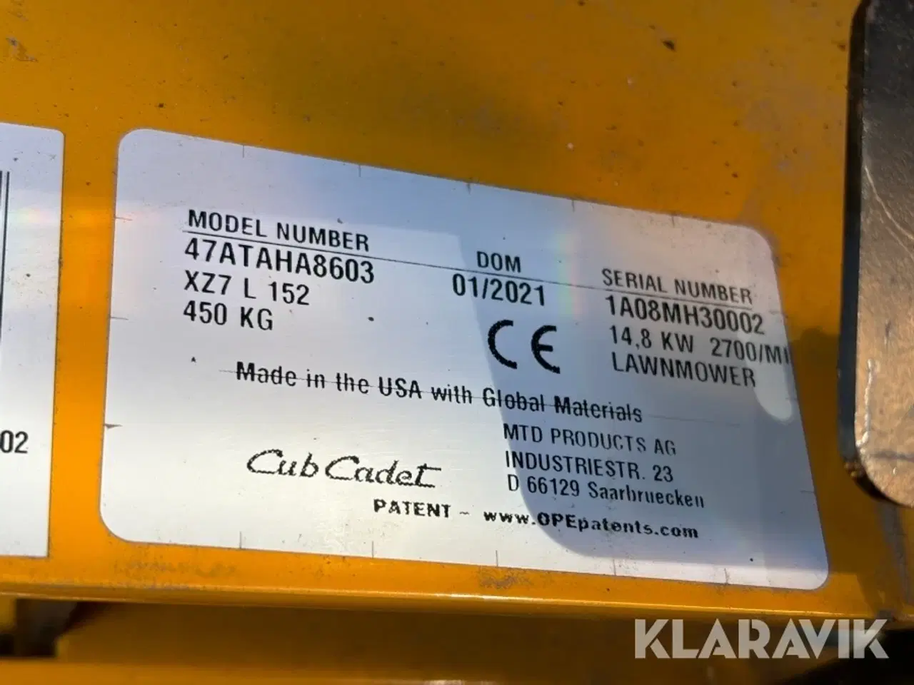 Billede 5 - Græsslåmaskine Cub cadet X.7 Ultima / Enduro Series