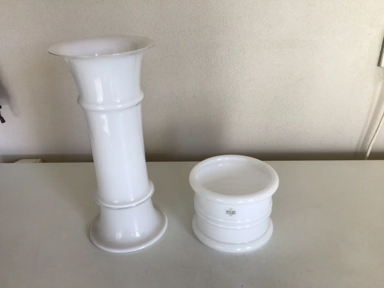 Billede 2 - Holmegaard vase + urtepotte