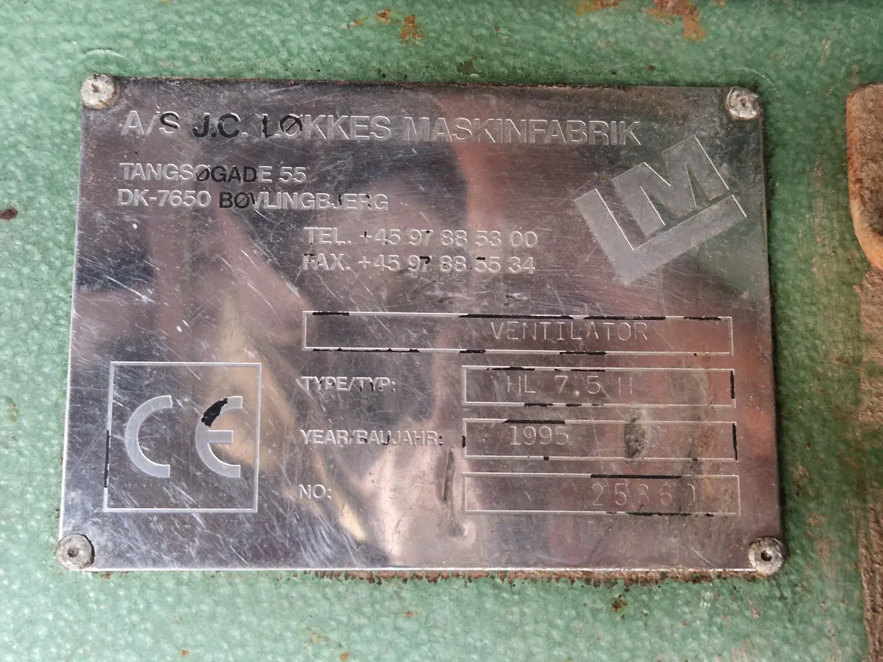 Billede 3 - Korntørring: Lavtryksblæser 10 hk (7,5 kW)