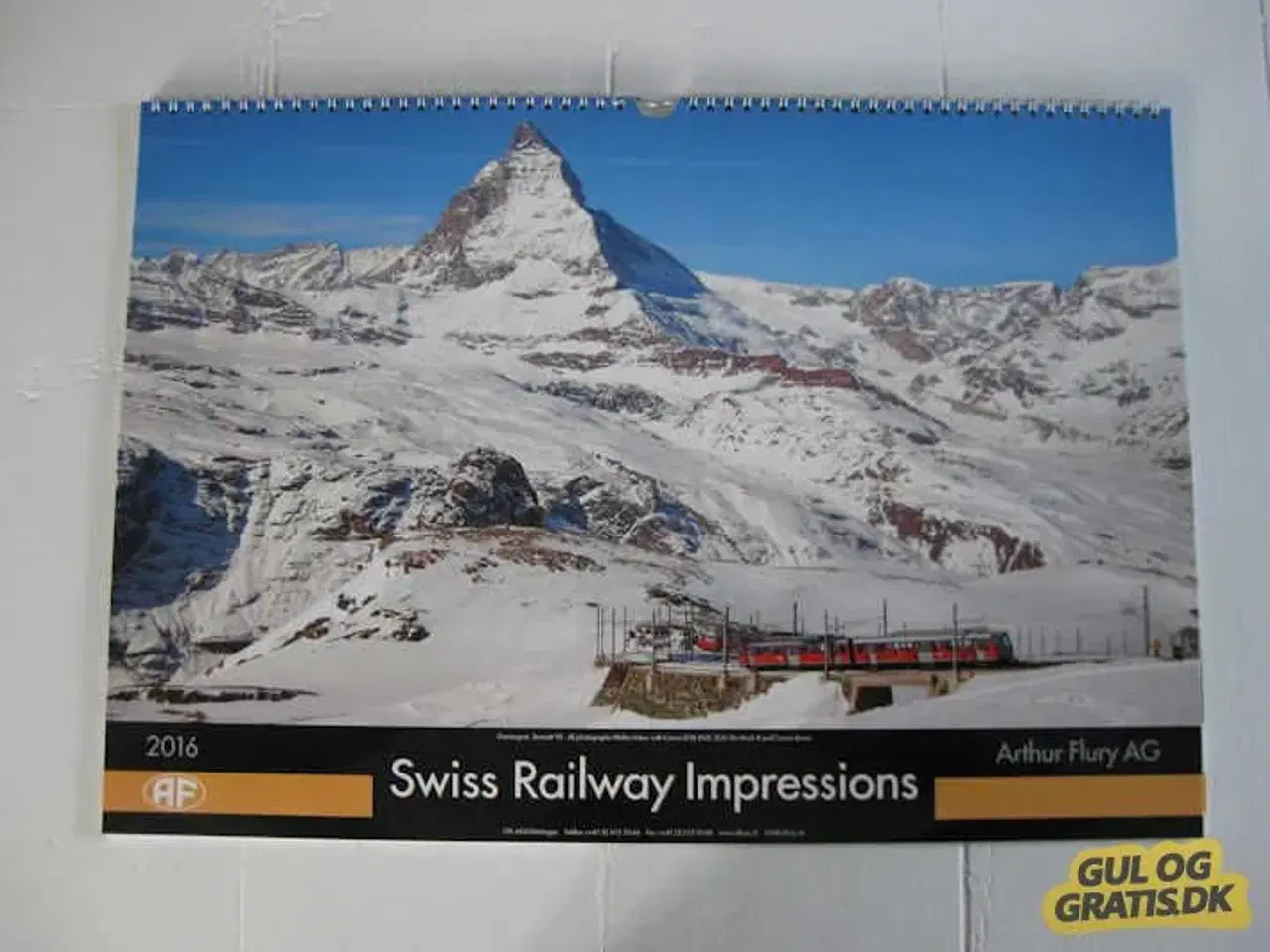 Billede 6 - 5 jernbane kalender med flotte billeder