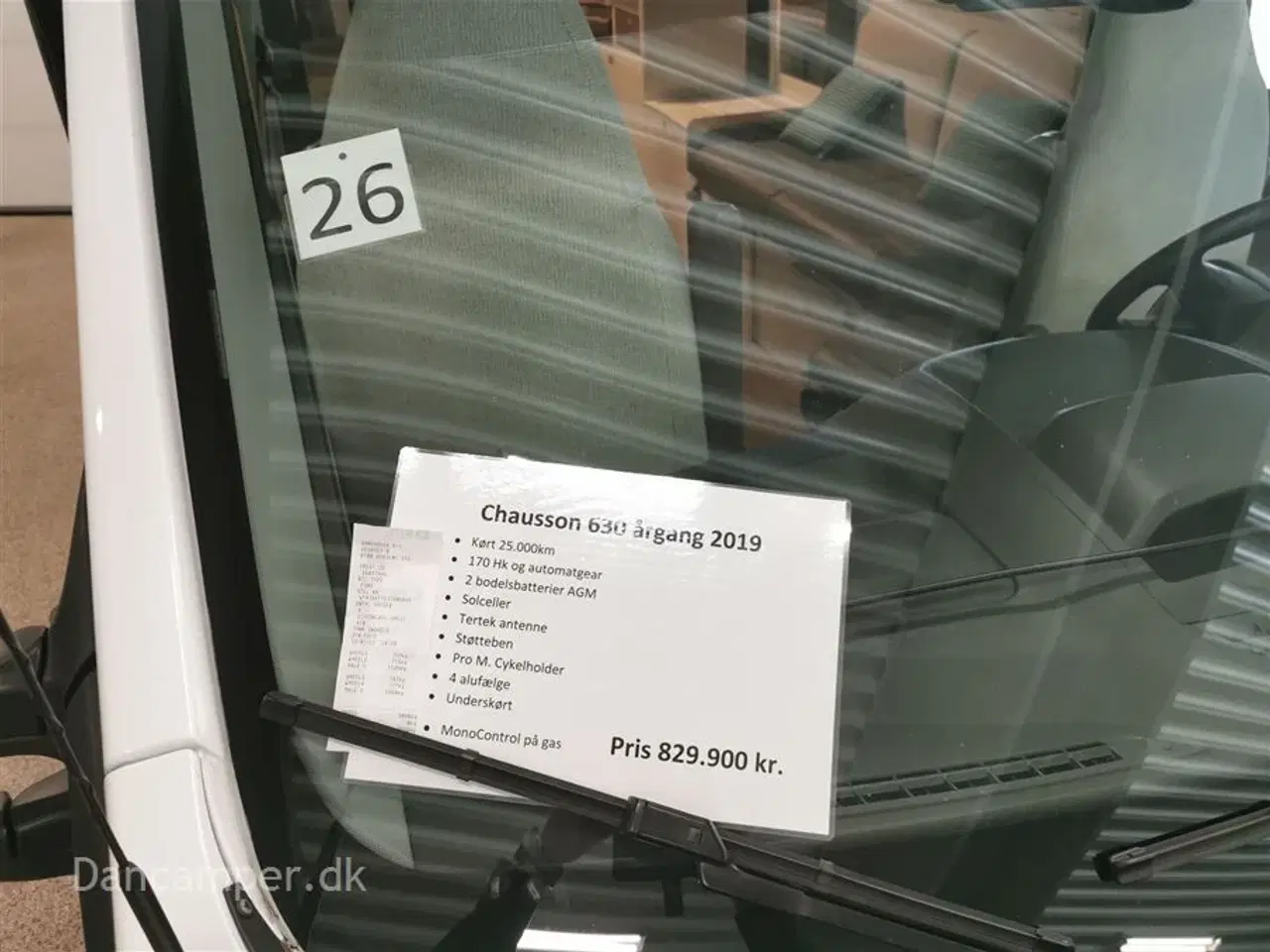 Billede 29 - 2019 - Chausson Welcome Premium 630   UNDER KLARGØRING! 2019 Model! 170 hk Ford med el.sænkbare enkeltsenge, Tertek antenne og masser af yderligere udstyr.