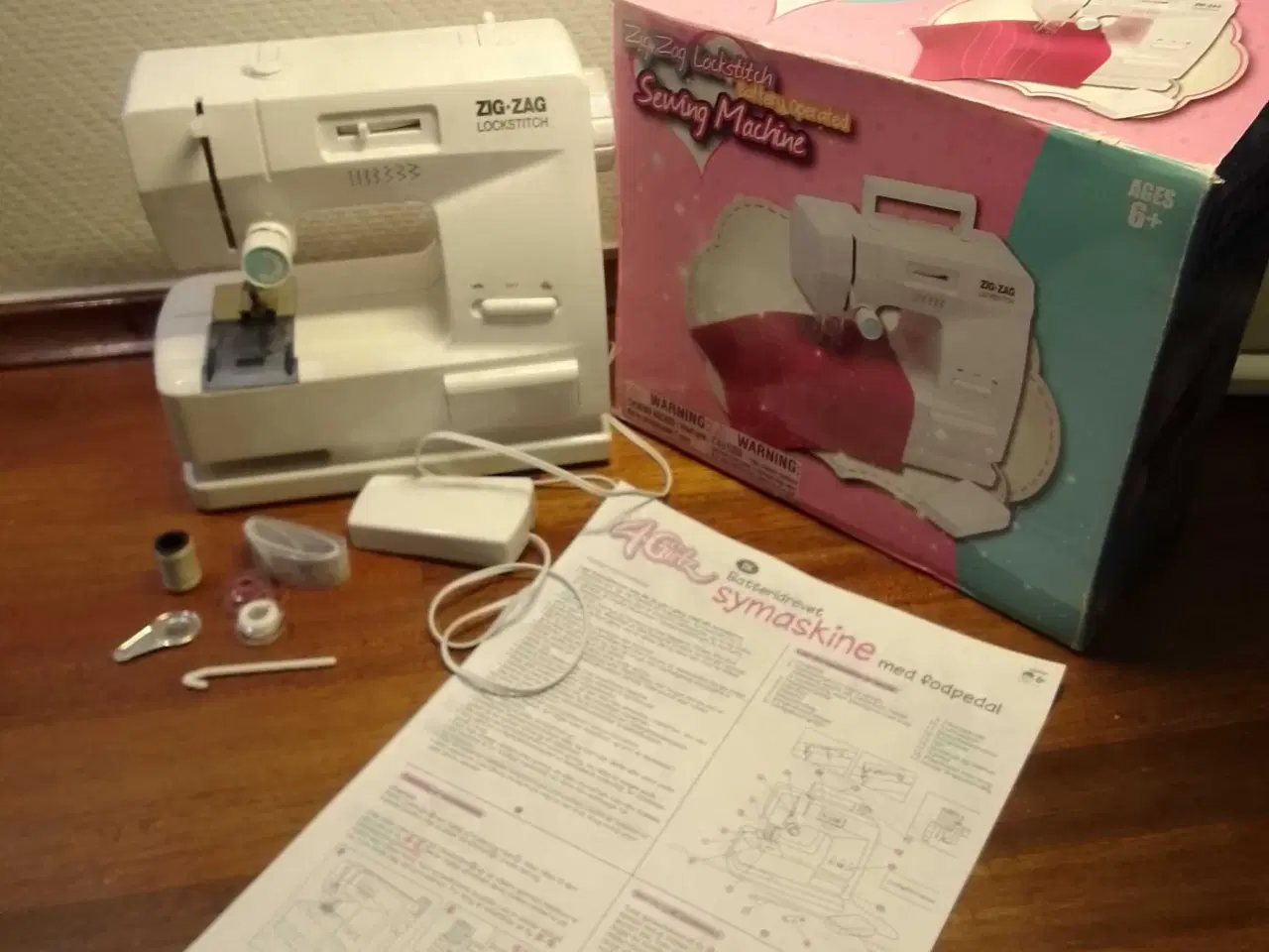 Billede 1 - Symaskine til batteri, 7 forskellige sting 