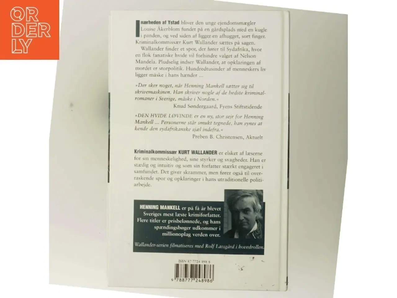 Billede 3 - Den hvide løvinde af Henning Mankell (Bog)