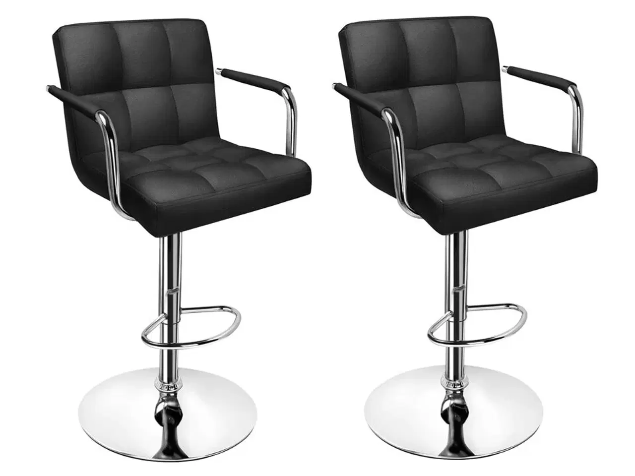 Billede 1 - 2 stk. barstole model "New York", sort.
