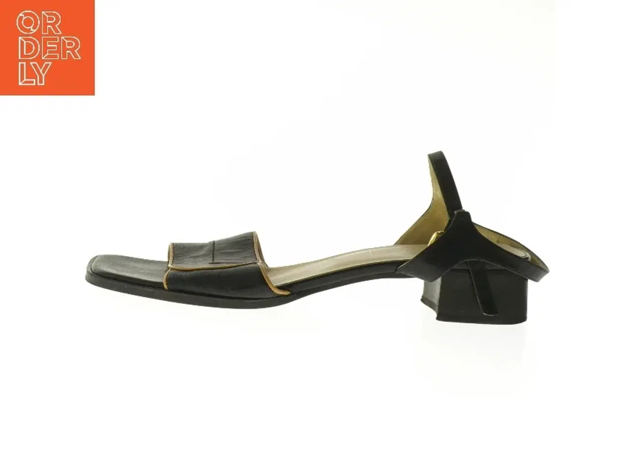 Billede 1 - Sort hælsandal (str. 41 )