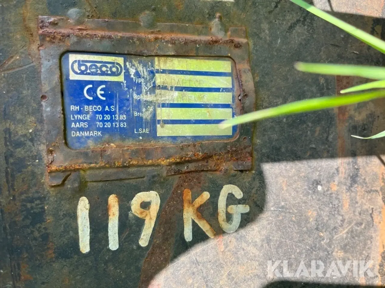 Billede 7 - Adapter Beco Fra S60 til Hydrema