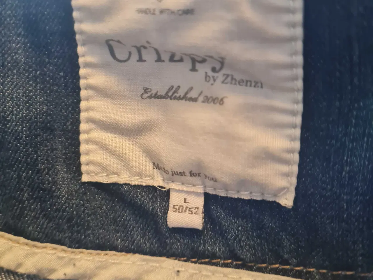 Billede 2 - Crizpy by Zhenzi str L 50-52 denim kort jakke