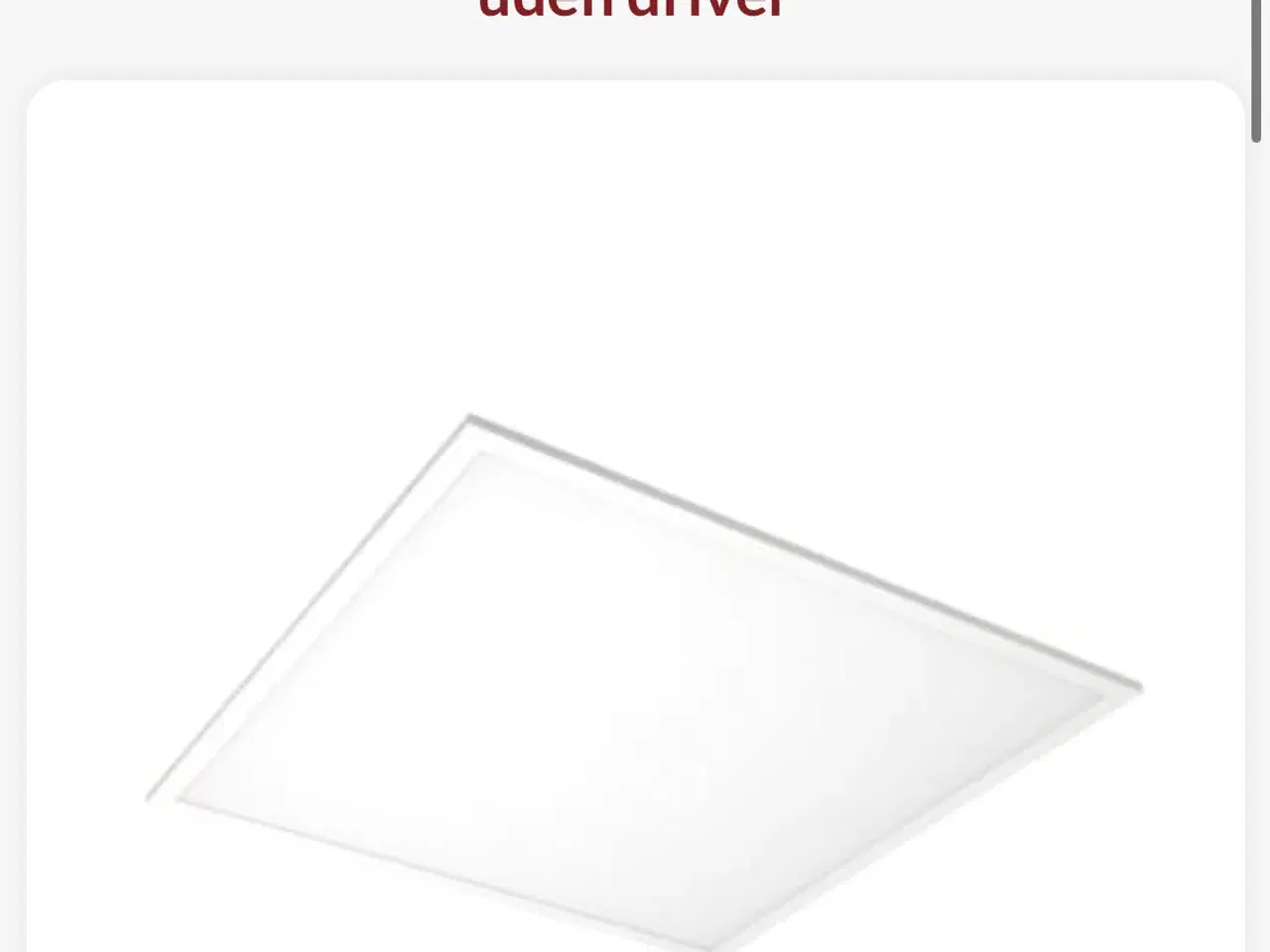 Billede 2 - Tulsa LED panel, 600x600 mm, opal, 830, 