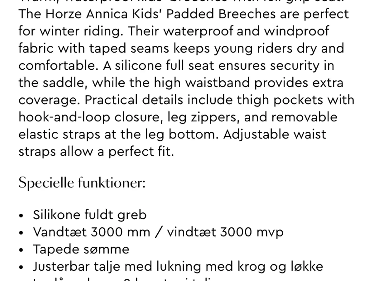 Billede 9 - Horze Termoridebukser str. 130