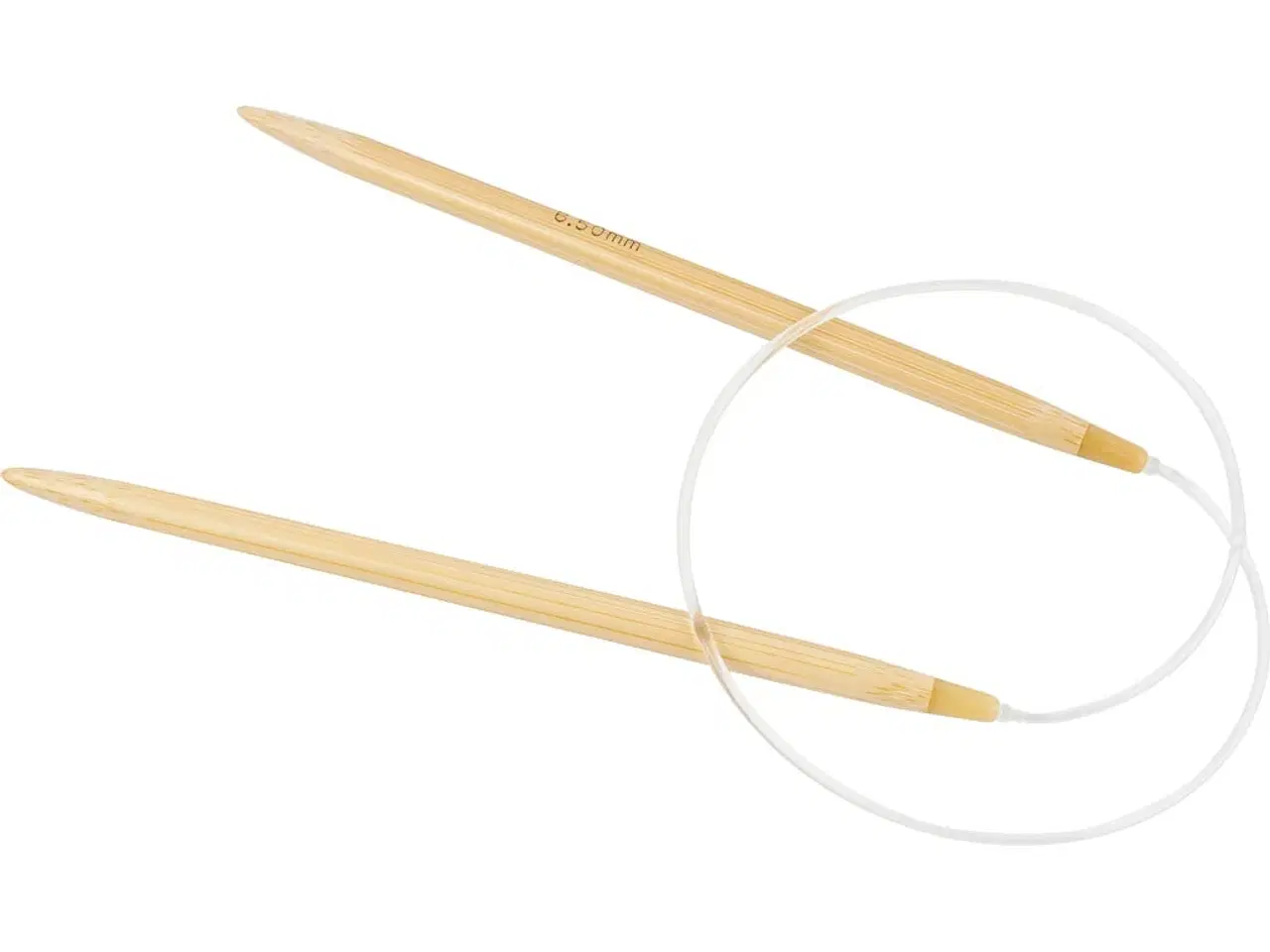 Billede 1 - Bambus Rundpind 60 cm, 6,5 mm - Glat og Holdbar